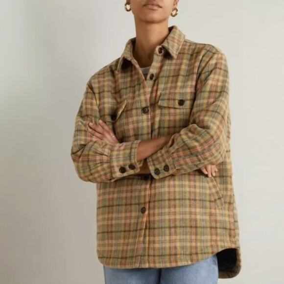 The Great The State Park Quilted Lined Plaid Shirt Jacket Shacket Size 2/Medium - Picture 1 of 9